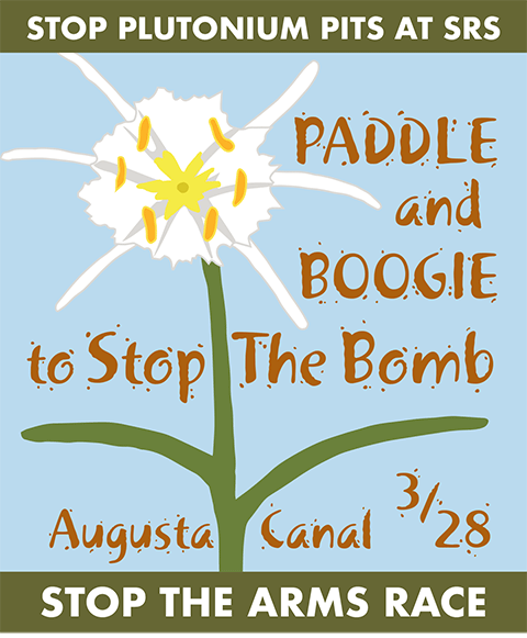 Paddle and Boogie to Stop The Bomb March 28, 2026, Augusta Canal